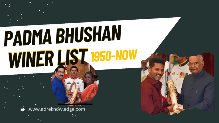 Padma Bhushan Award Winner List